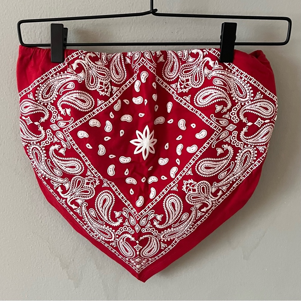 Red Bandana Tube Top